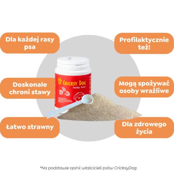 Twinky proszek na stawy z ekstraktem z małży nowozelandzkiej (z miarką) – 150 g - obrazek 3