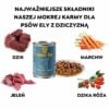 Mokra karma dla psów Ely z dzikiem, jeleniem i marchewką – 415 g - obrazek 2