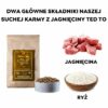 Sucha karma dla psa Ted z jagnięciną i ryżem - obrazek 3