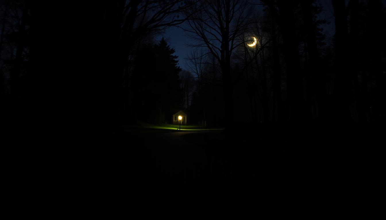 Nocna wędrówka z psem