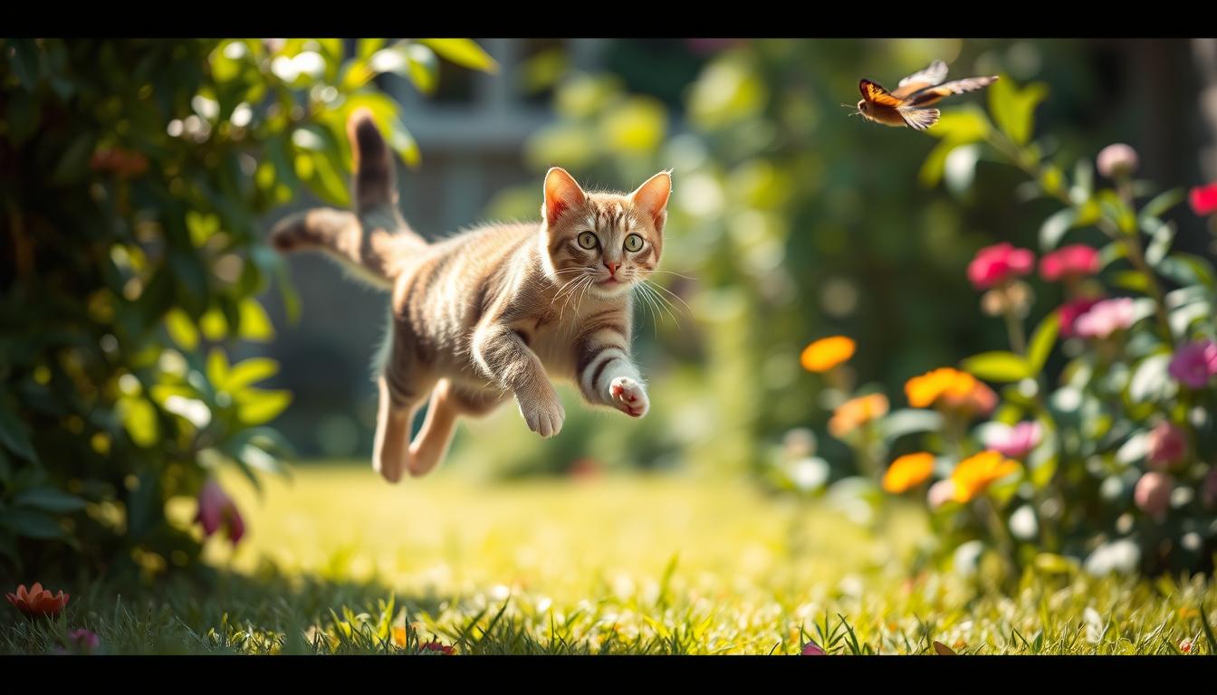 aktywność na zewnątrz dla kota