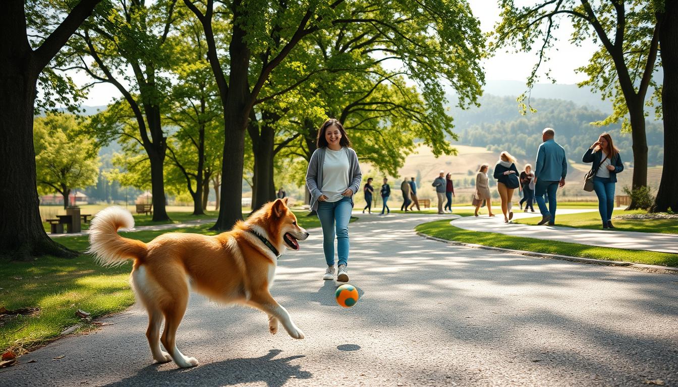 socjalizacja psa w parku