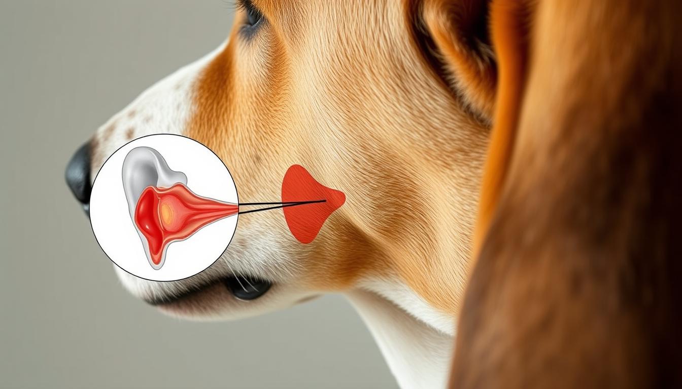 basset hound zapalenie uszu