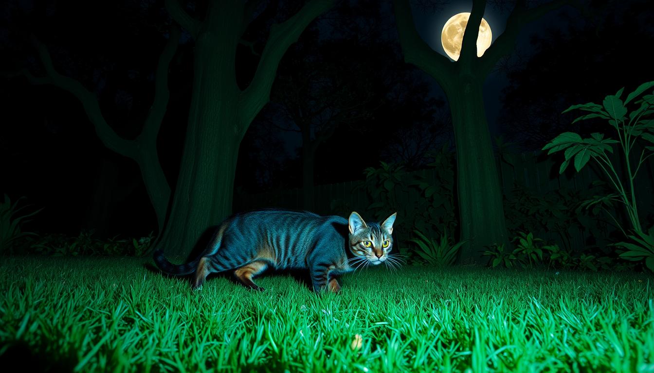nocne polowania kota