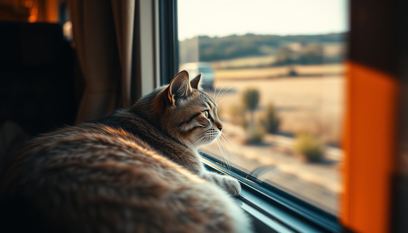 podróżowanie kotem pociągiem i autobusem