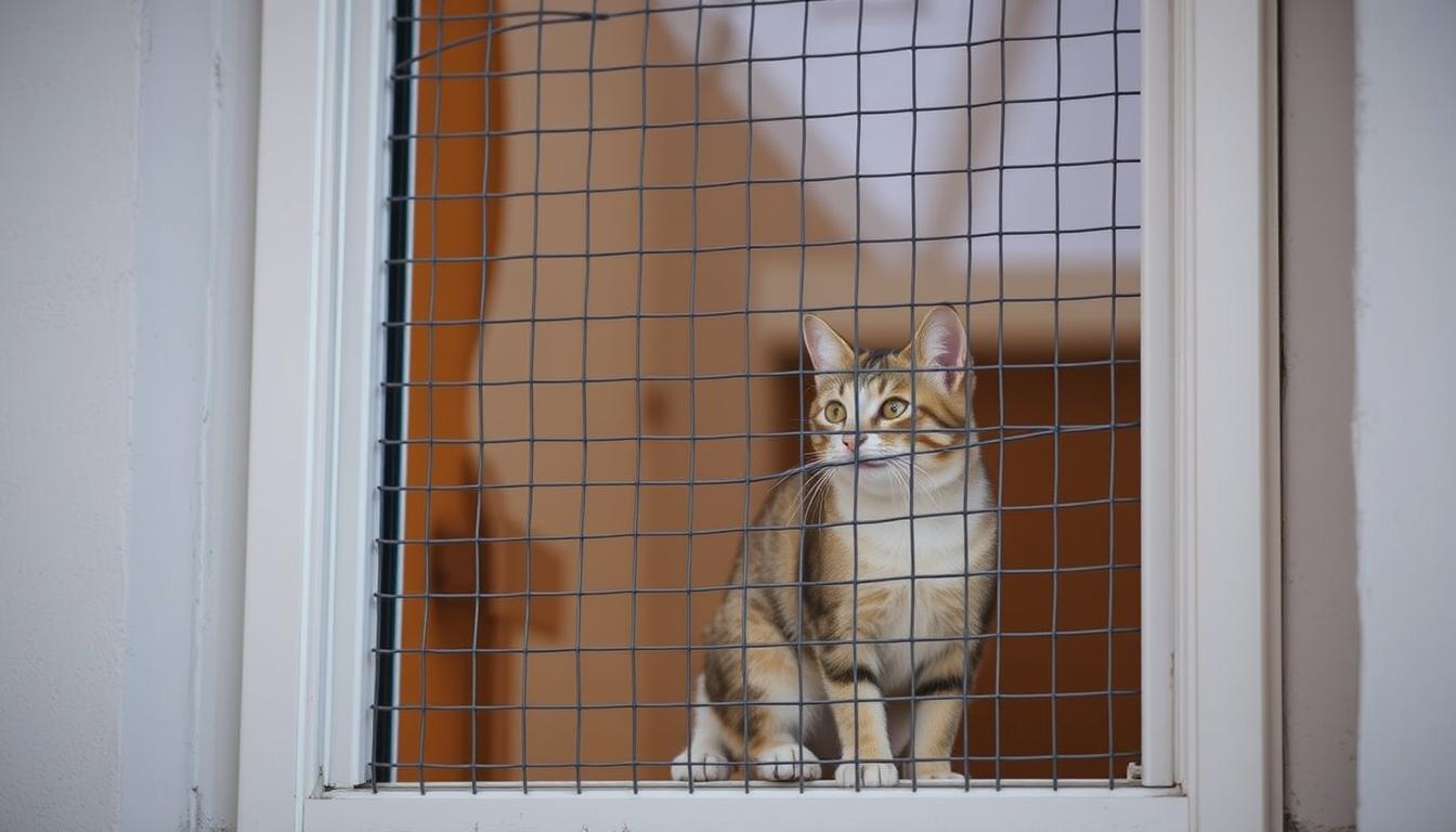 siatki zabezpieczające okna przed kotem
