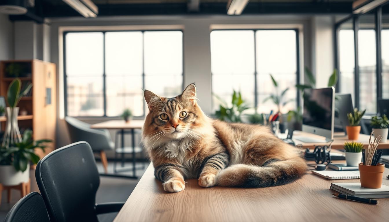 koty w biurach coworkingowych