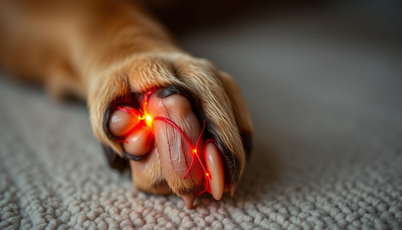 uraz-lozyska-pazura-u-psa uraz łożyska pazura u psa