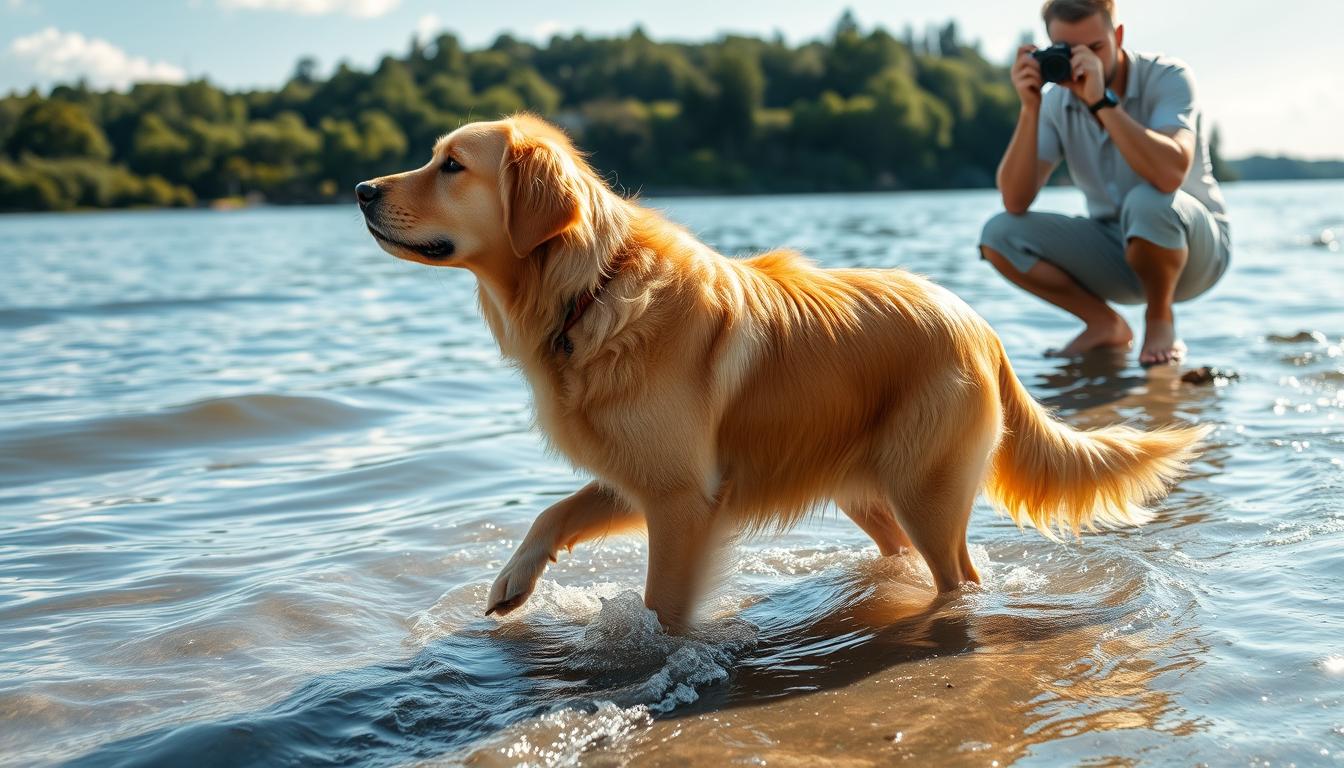 fotografowanie-psa-nad-woda-lato fotografowanie psa nad wodą lato