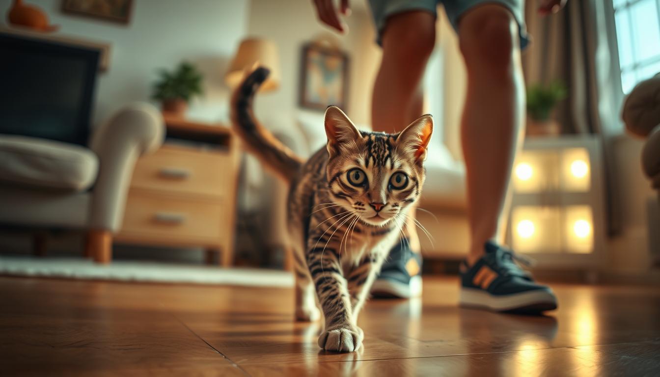 kot chodzi za mną wszędzie