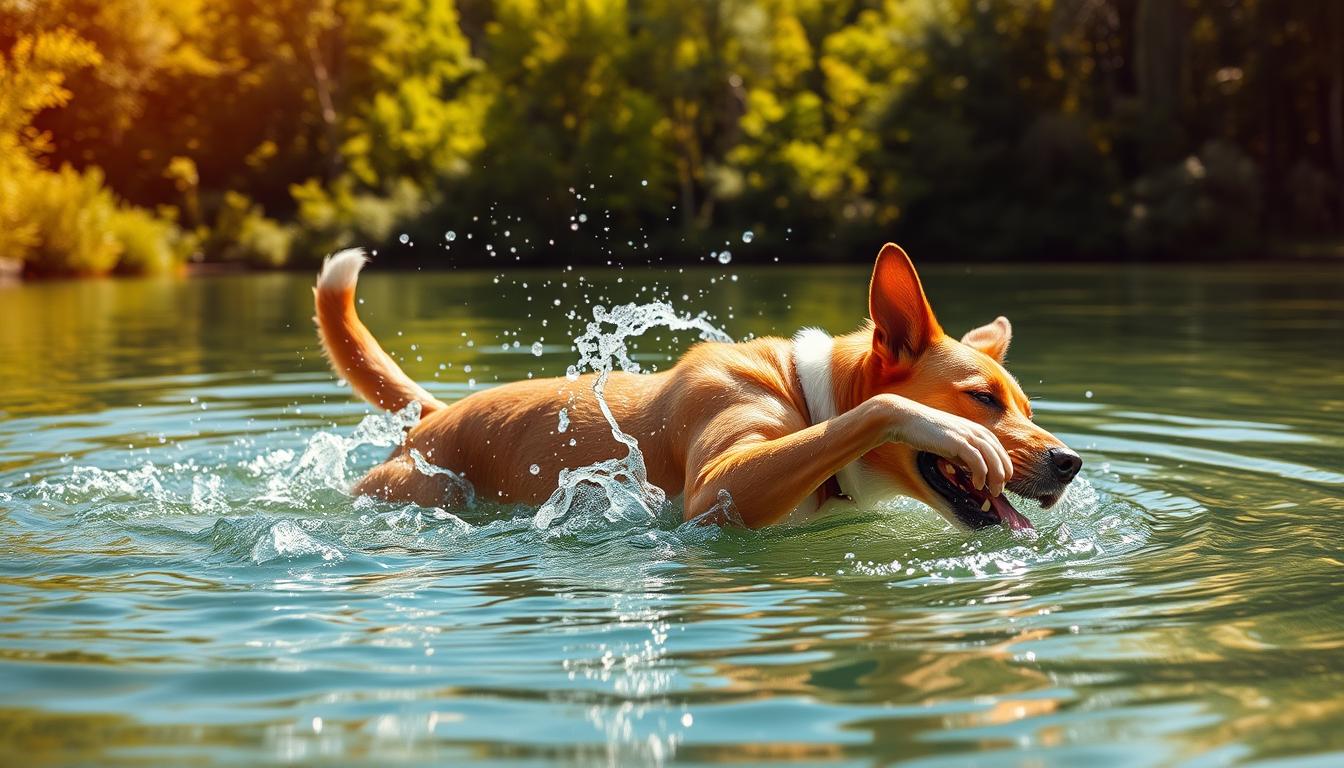 woda a stawy psa lato