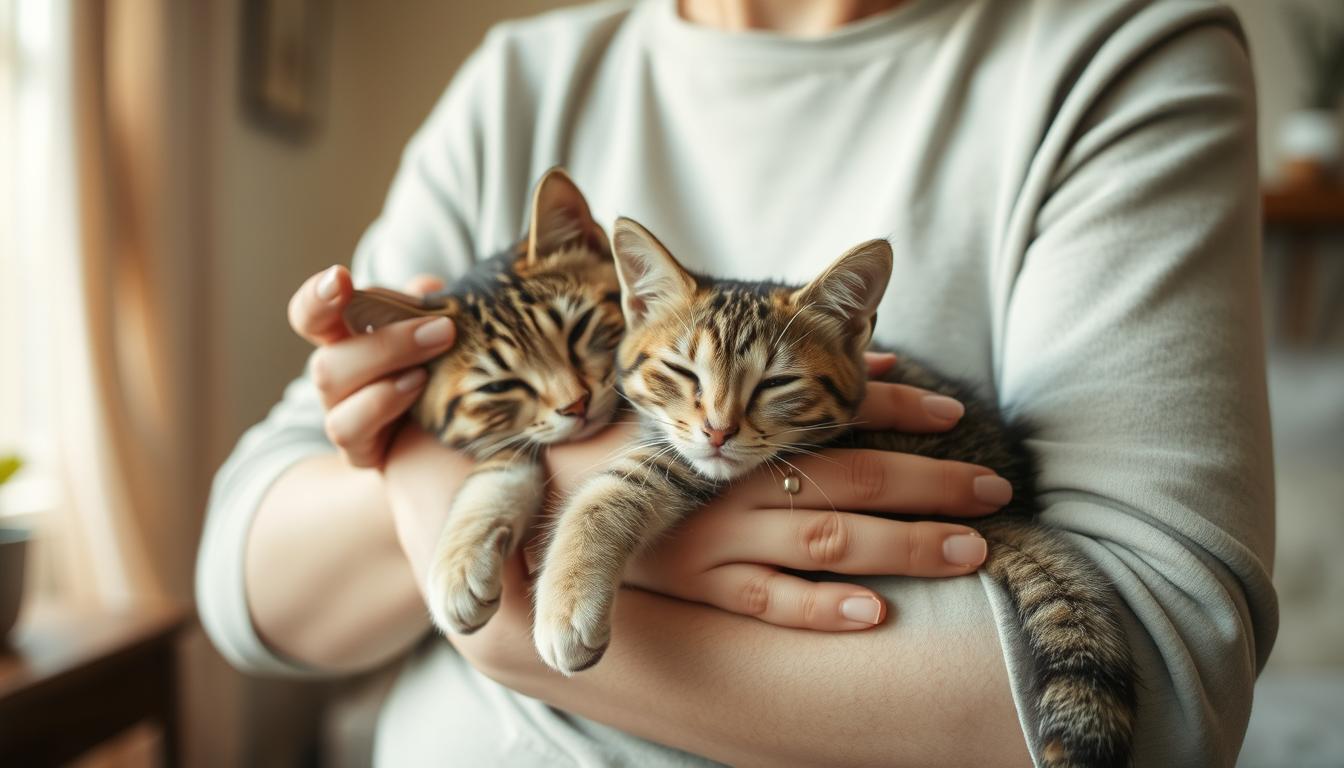 miłość kota po adopcji