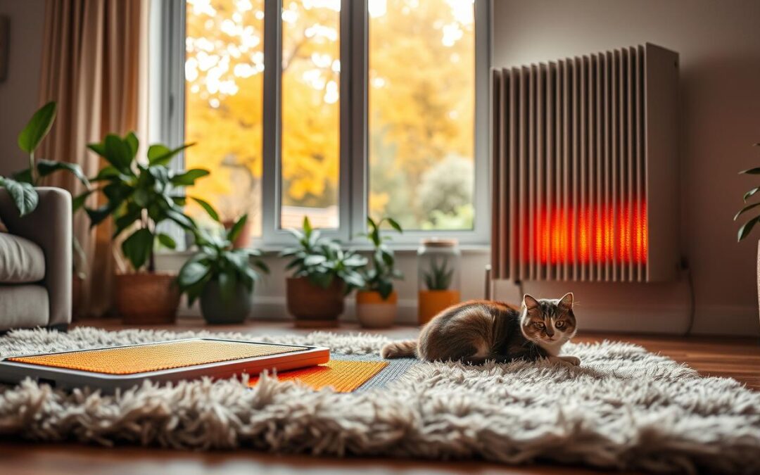 ogrzewanie a kot jesienią