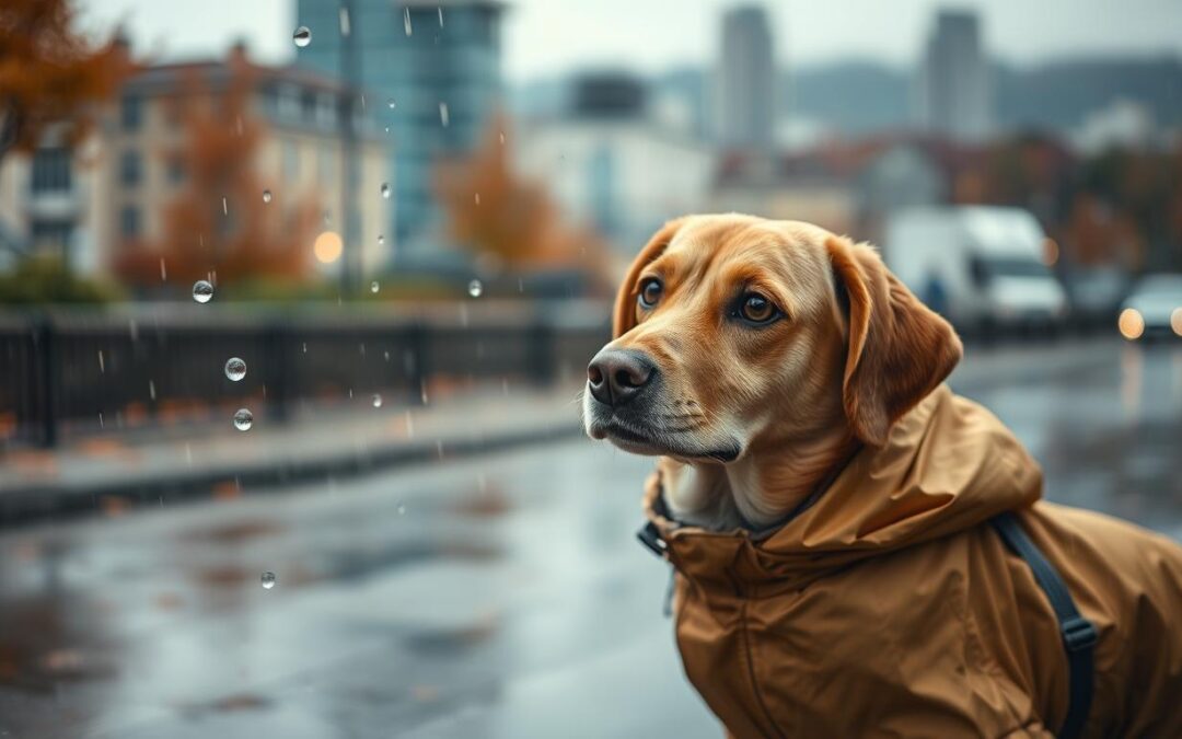 Jak chronić psa przed deszczem jesienią?
