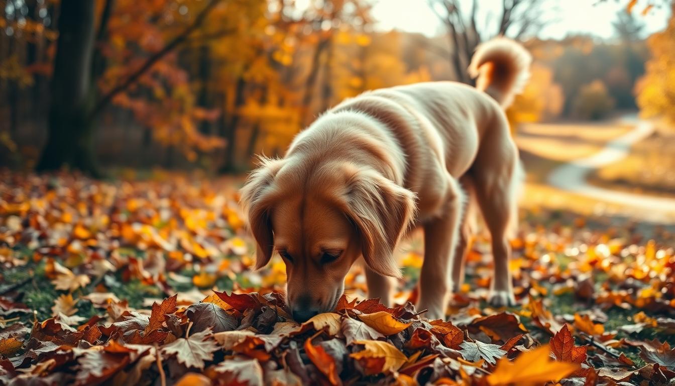 pies radzenie sobie z nowymi zapachami jesień