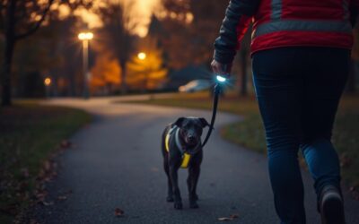 Jesienny spacer po zmroku – wskazówki bezpieczeństwa dla właścicieli psów