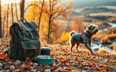Jesienny zestaw turystyczny dla psa