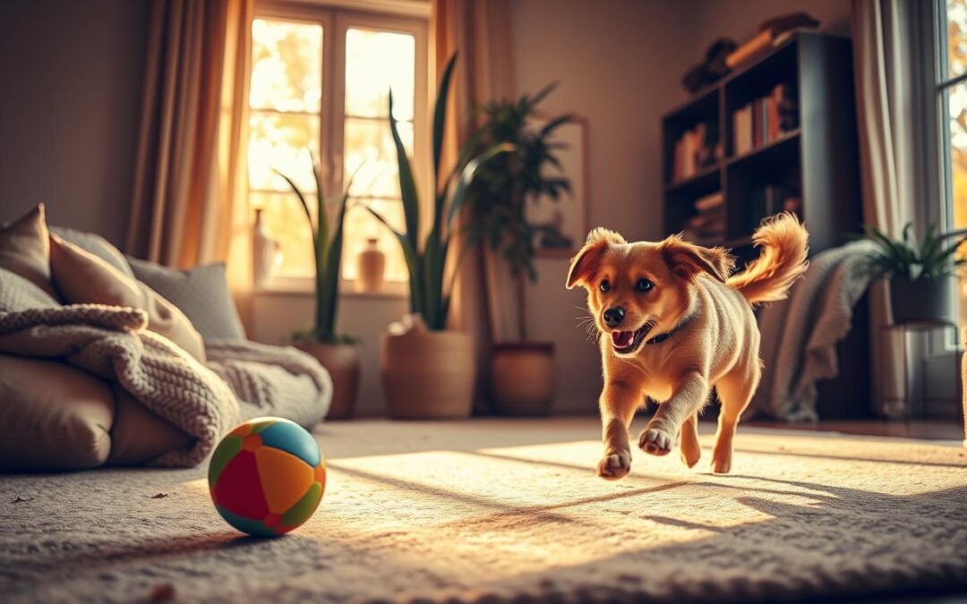 Pomysły na zabawy w domu dla psa jesienią