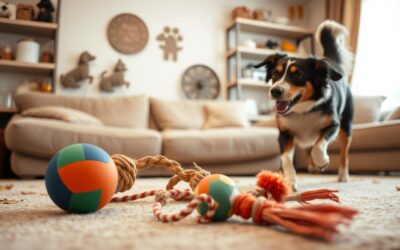Zabawki dla psów, które zmęczą je także w domu jesienią