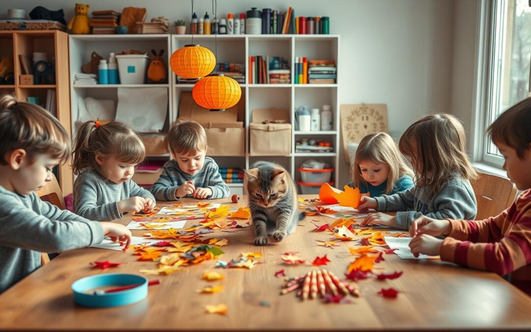 Blog o kotach 15 Jesienne pomysły rękodzielnicze z kotem i dziećmi