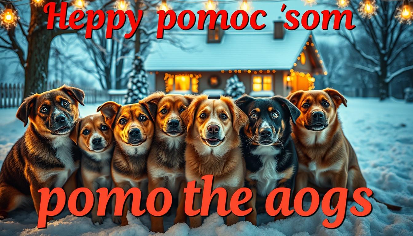świąteczne życzenie psa w schronisku