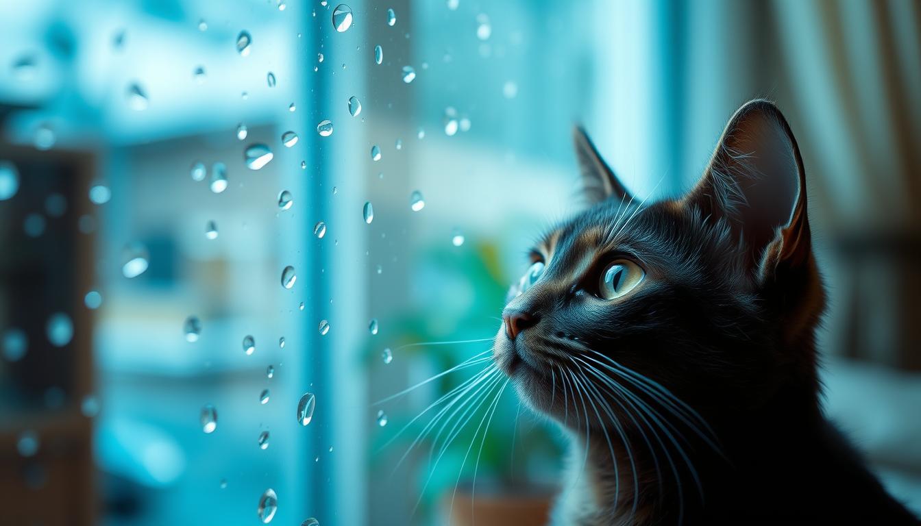 wrażliwość kota na hałas jesienią