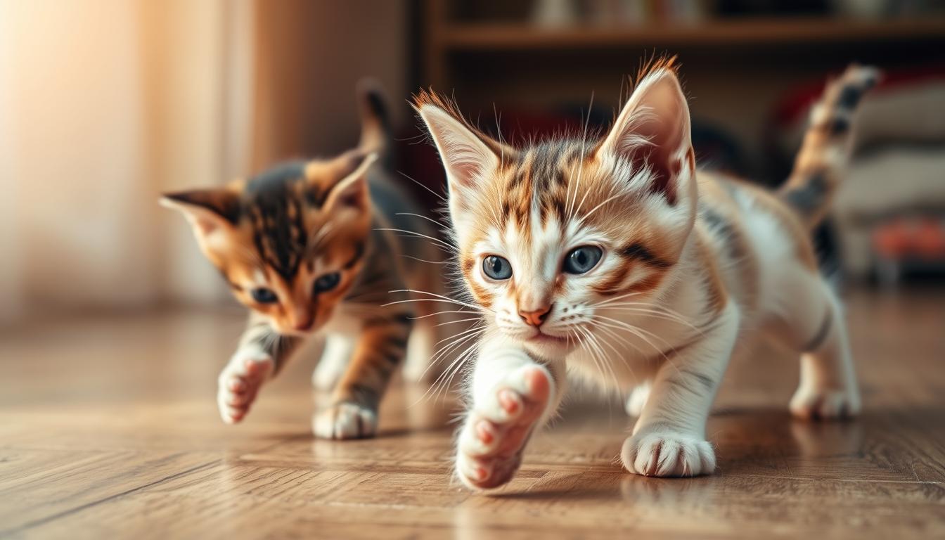 kocię agresja podczas zabawy