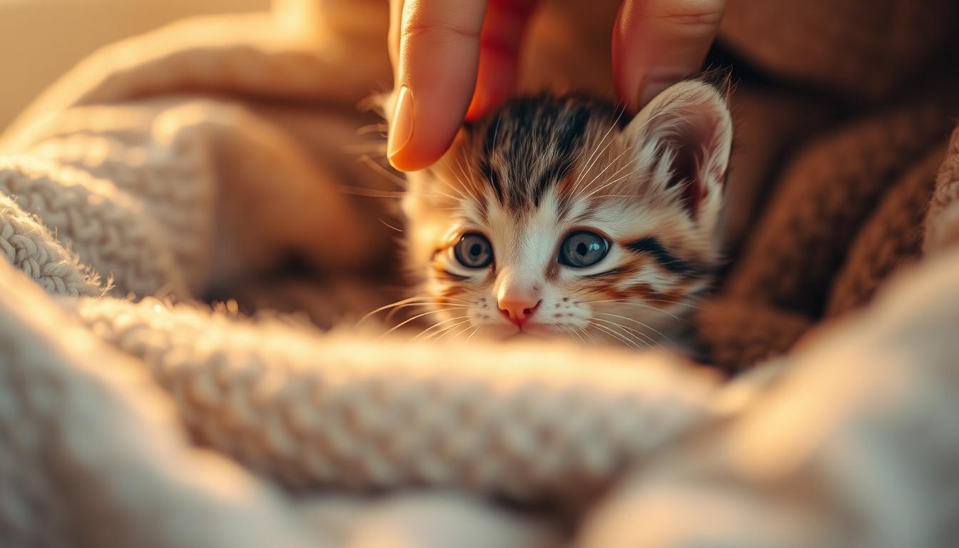 kocię pierwszy dzień u opiekuna