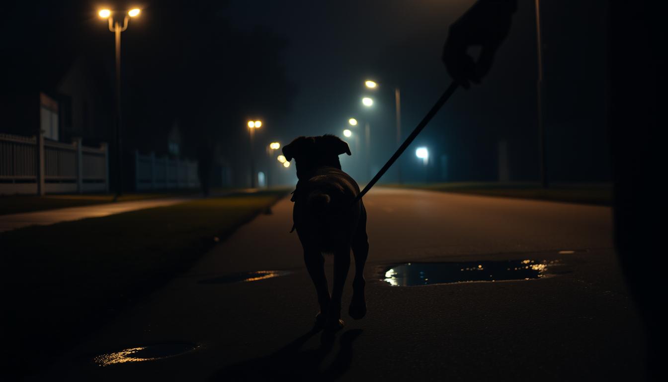 kontrola nocnej potrzeby ruchu psa