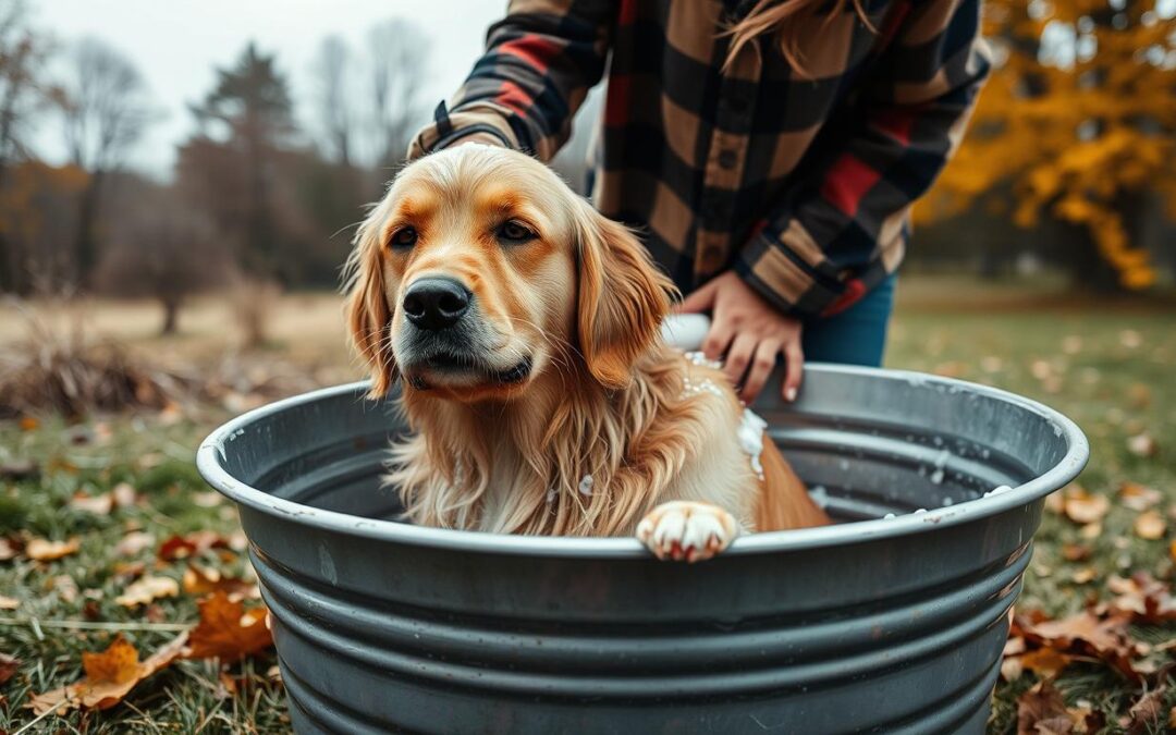 Jak często kąpać psa jesienią?