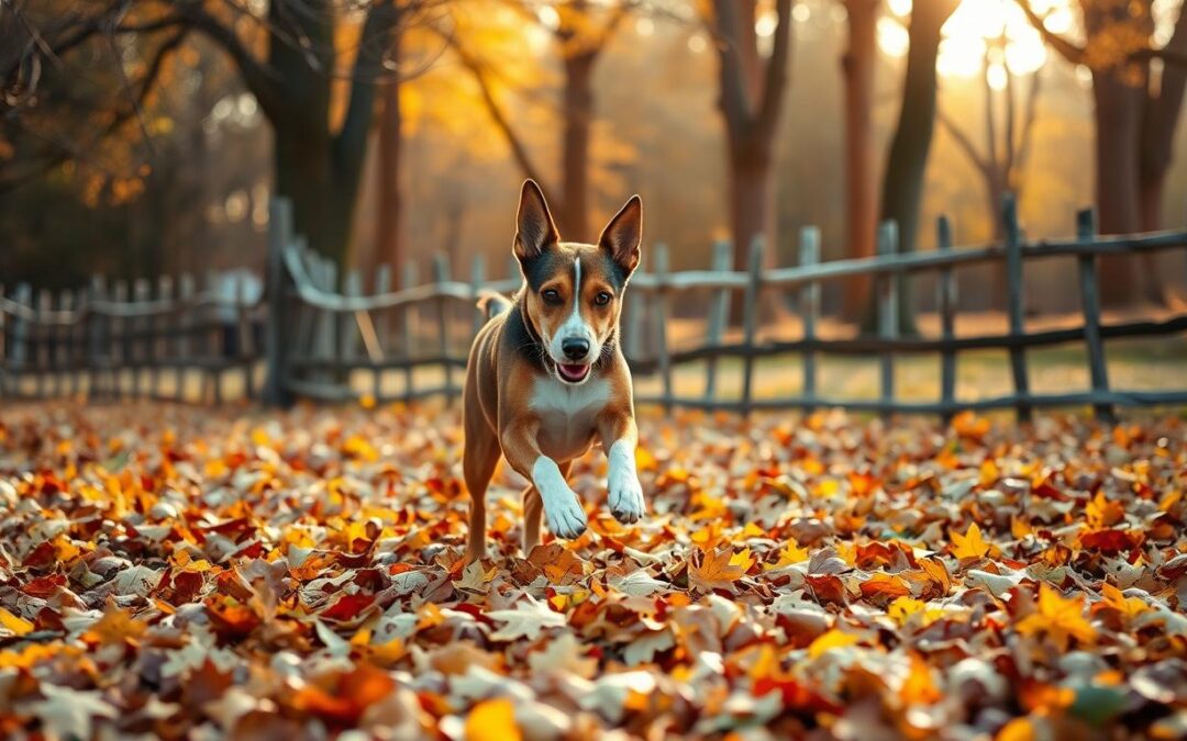Co pokazuje jesienne zachowanie psa?