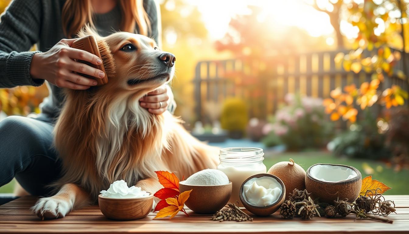 pies naturalne leczenie suchej skóry jesień