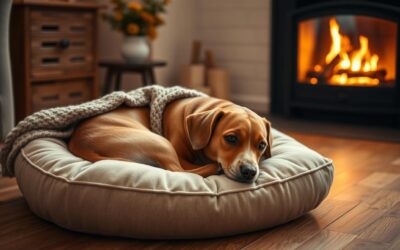 Zimna podłoga? Nie pozwól psu spać tak jesienią