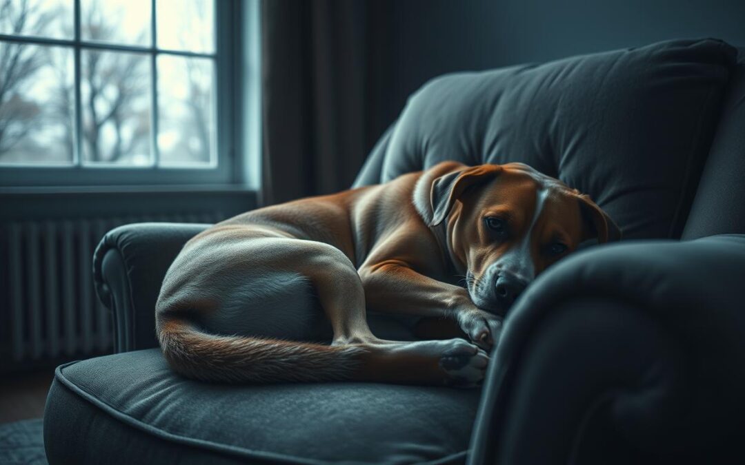 Dlaczego pies staje się wycofany jesienią?