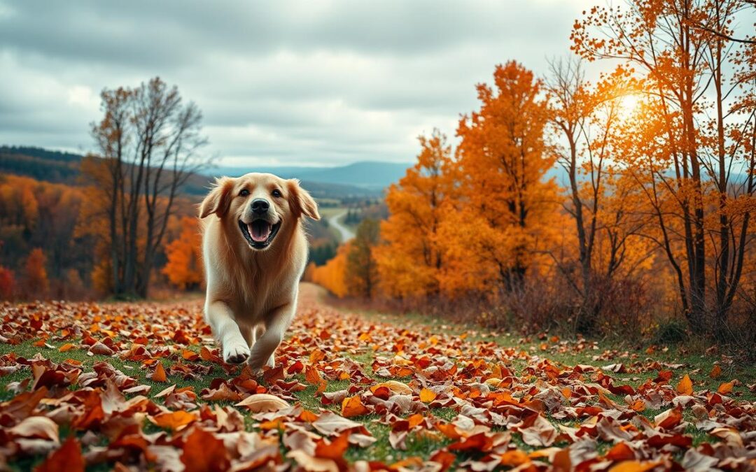 Jak utrzymać motywację psa do spacerów jesienią
