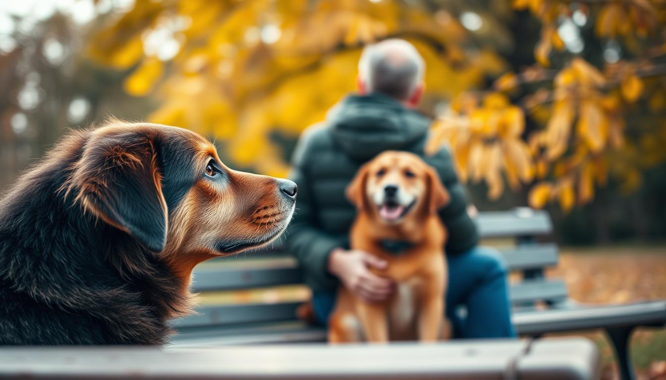 pies wzmacnianie relacji z opiekunem jesienią