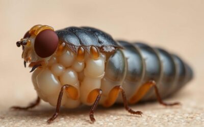 Główny składnik karmy z białkiem owadów CricksyDog: larwa czarnej muchy żołnierskiej