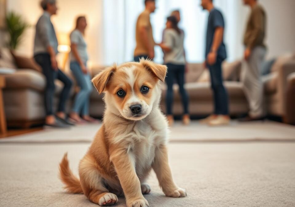 Dlaczego szczeniak boi się obcych?
