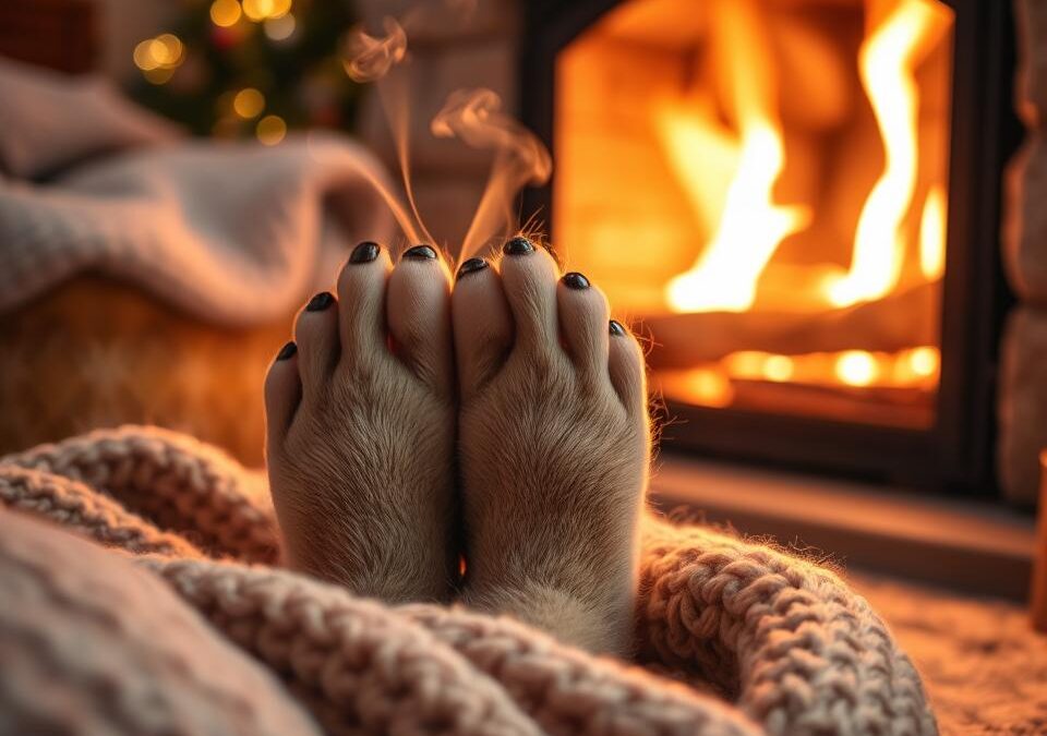 Najlepsze sposoby na ogrzanie psich łap zimą