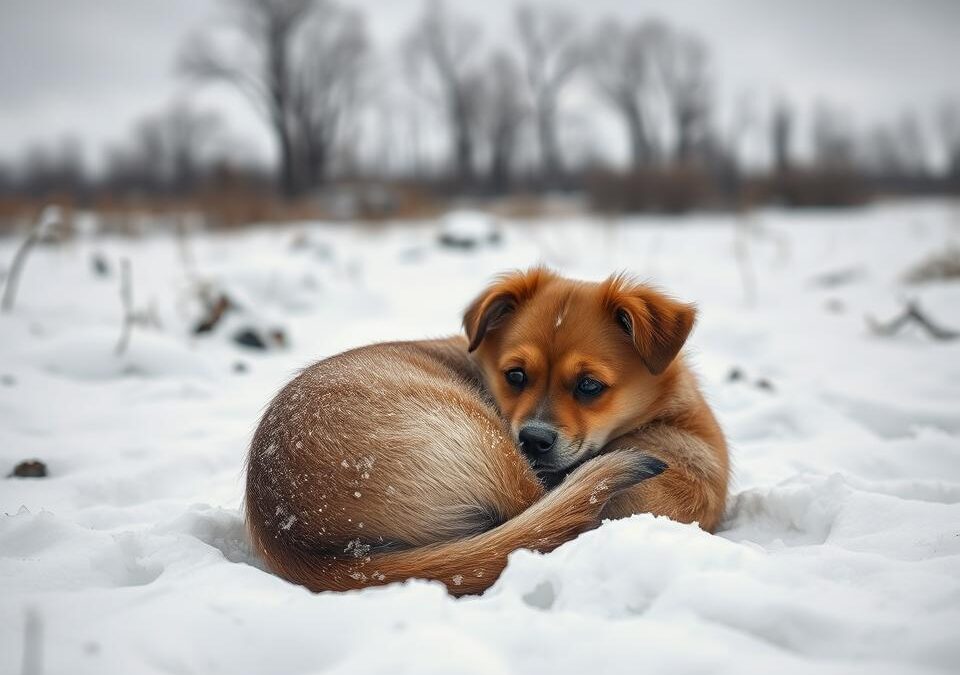 Dlaczego mój pies drży zimą?