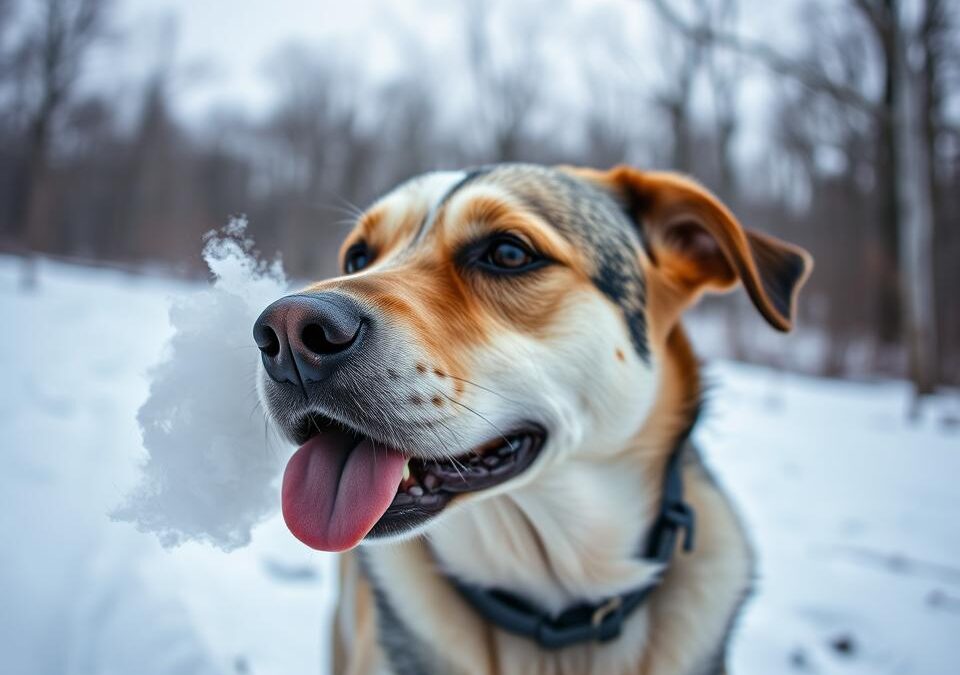 Dlaczego mój pies dyszy nawet na zimnie?