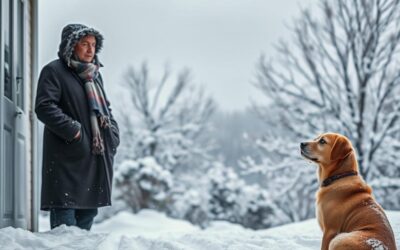 Kiedy nie spacerować z psem zimą?