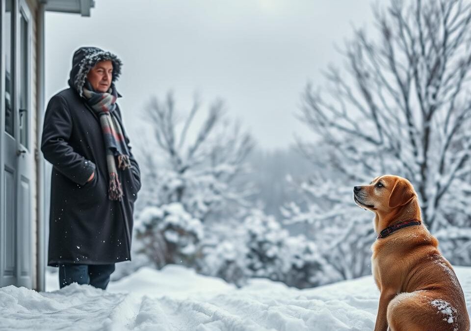 Kiedy nie spacerować z psem zimą?