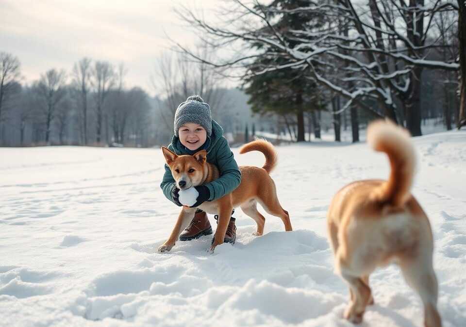 Zabawa w śnieżki z psem – zagrożenie czy zabawa?
