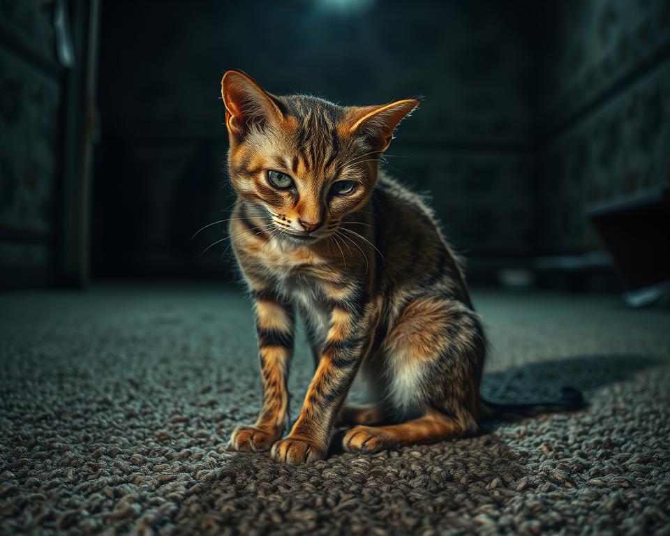 kot nie jadł przez kilka dni