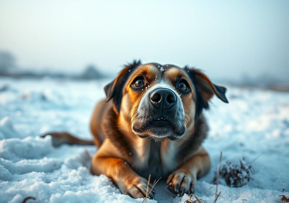 Co zrobić, gdy pies boi się śniegu?