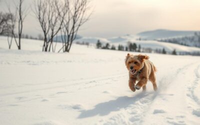 Dlaczego pies biega jak szalony na mrozie?