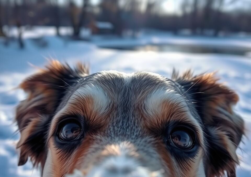 Dlaczego zimą wysychają oczy psa?