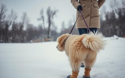 Zimowe spacery z psem – jak chronić jego łapy