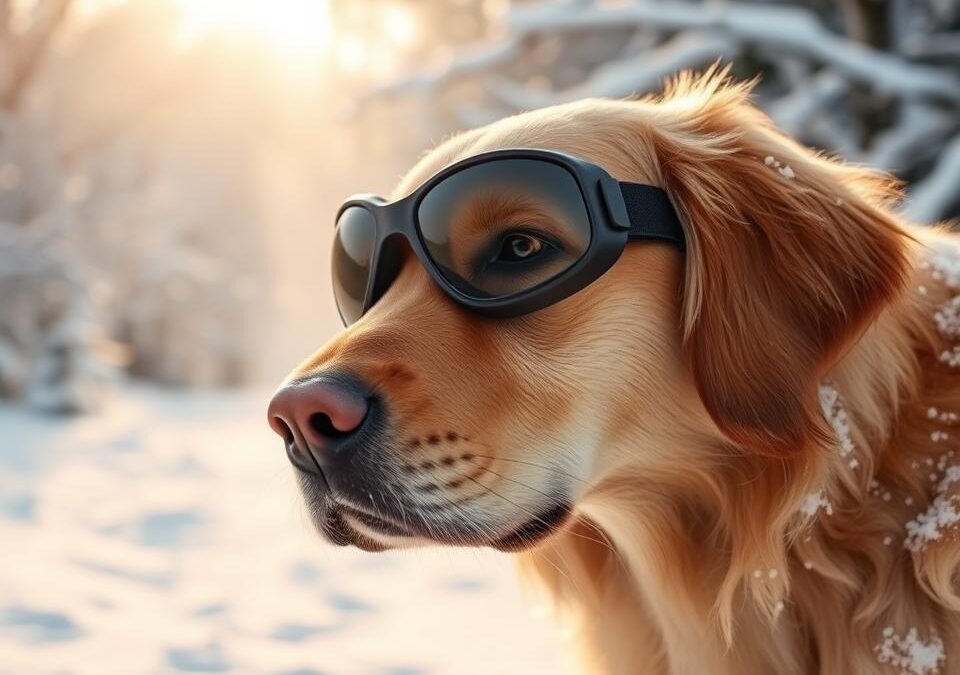 Jak chronić oczy psa podczas zamieci śnieżnej?
